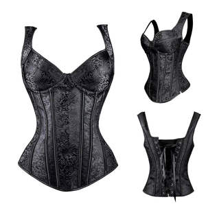 Corsets en cuir pour femmes, modelants, avec doublure brodée, fins, sans coutures, respirants, design sexy, service OEM - Product Image 5