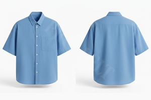 Camisa de Vestir con Botones, Estilo Moderno, Ropa Casual de Trabajo, Camisa de Oficina de Verano con Bolsillo, Algodón Transpirable - Product Image 2