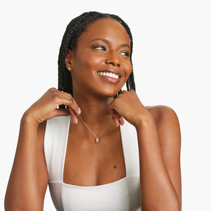 Collar de diamantes cultivados en laboratorio de 0.50 ct, corte redondo, joyería fina, colgante de regalo para mujer, acabado en oro, proveedor mayorista OEM. - Product Image 3