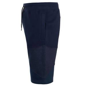 Shorts Bermuda en Coton Bleu Marine pour Homme avec Cordon de Serrage à la Taille, Design à Panneaux, Style Décontracté, Tissu Tricoté 100% Coton, Taille Mi-Haute - Product Image 3