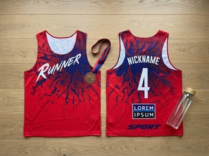 เสื้อกล้ามวิ่งแบบกำหนดเอง OEM ODM ขายส่ง เสื้อวิ่งแห้งเร็ว ผู้ผลิต - Product Image 5