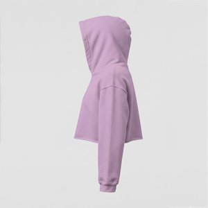 Novedades: Sudadera con Capucha para Mujer, con Logotipo Personalizado, Color Sólido, Manga Larga, Tejida, Transpirable, para Otoño, Corta, Sin Forro - Product Image 3