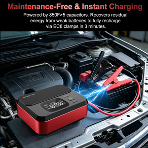 SPKSTAR Démarreur de Voiture à Supercondensateur 12V 1500A, Charge Rapide PD 140W, Chargeur de Batterie sans Batterie Externe pour Batteries au Plomb-Acide - Product Image 3