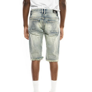 Shorts en jean pour hommes, design 2023, dernières tendances, OEM, best-seller, camouflage, décontractés, uni, matière solide. - Product Image 2