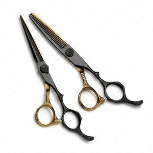 Kit de ciseaux de coiffure de haute qualité, ciseaux de barbier professionnels de 6 pouces avec étui en cuir de protection - Product Image 6