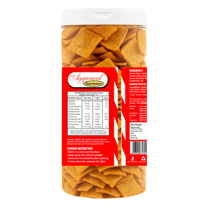 Chips de pois verts croustillants, snack végétal Namkeen, sans gluten, chips carrées pour la vente au détail et en gros - Product Image 1