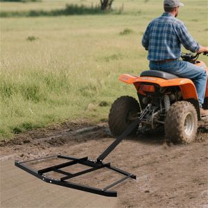 Erpice a traino per impieghi gravosi da 74 pollici con capacità di carico di 80 libbre, attrezzo di livellamento trainabile per macchine agricole, ideale per vialetti, giardini e fattorie - Product Image 6
