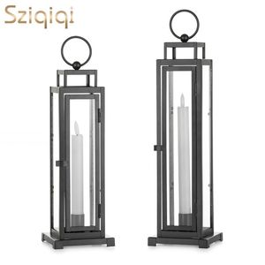 Popular Design <b>Black</b> Metal Iron Modern Design Christmas Indoor Hanging <b>Lantern</b> Garden Decoration Eco-Friendly Durable Factory - Product Image 2