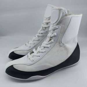 Zapatos de Boxeo Profesionales para Entrenamiento, Ligeros, Transpirables, con Cierre de Cordones, Suela Antideslizante y Soporte de Tobillo para Entrenamiento en el Ring - Product Image 2