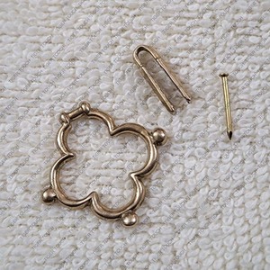 Hebilla medieval QUATREFOIL, colgante para cinturón medieval, soporte para colgar bolsos, llaves, rosarios y carteras TT-7905 - Product Image 3