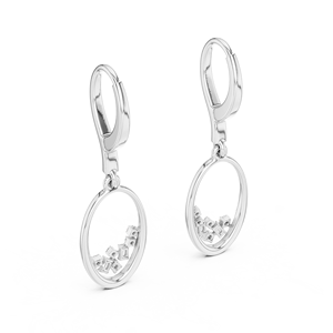 Conjunto Único DANGLERS para Mujer, Oro Rosa de 18 Quilates con Baño de Rodio, Diamantes Cultivados en Laboratorio con Corte Mixto, Certificados, para Uso Diario, Eventos Glamurosos, Lujo - Product Image 5