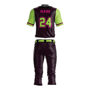 Conjunto de Uniforme de Béisbol Personalizado al por Mayor, Transpirable, Tallas Grandes, de Secado Rápido, en Poliéster, para Equipos, Verano, de Fábrica - Product Image 5