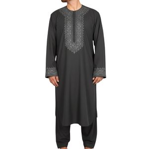 Robe afghane vert émeraude à panneaux verticaux pour homme, en coton premium, confort respirant, shalwar kameez traditionnel afghan - Product Image 3