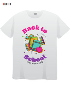 T-shirt personnalisé blanc imprimé DTF pour homme et femme, nouveau design, transfert thermique, autocollant DTF - Product Image 4