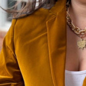 Custom SGRHO <b>Velvet</b> Gold Slim Fit <b>Blazer</b> Sigma Gamma Rho Women's Greek Sorority 3D Embroidery Breathable Single Button Formal - Product Image 4
