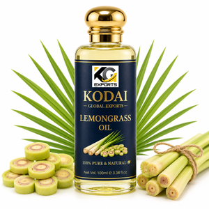 Aceite Esencial de Limoncillo de Tamil Nadu 100% Puro y Natural de Primera Calidad, Destilado al Vapor, para Aromaterapia y Cuidado Facial, Kodai Global Export - Product Image 1