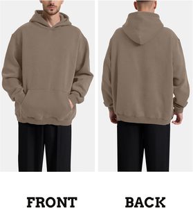 เสื้อฮู้ดดี้ผู้ชายไซส์ใหญ่พิเศษ พรีเมียม 3XL 4XL 5XL ทรงโอเวอร์ไซส์ ผ้าหนา สำหรับฤดูหนาว สวมใส่สบายๆ ออกกำลังกาย สตรีทแวร์ ขายส่ง - Product Image 5