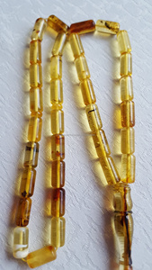 Tasbih en résine ambre transparente, 33 perles, prière islamique, misbaha, tespih, sibha, chapelet pour dhikr, zikr, namaz et culte musulman quotidien - Product Image 4