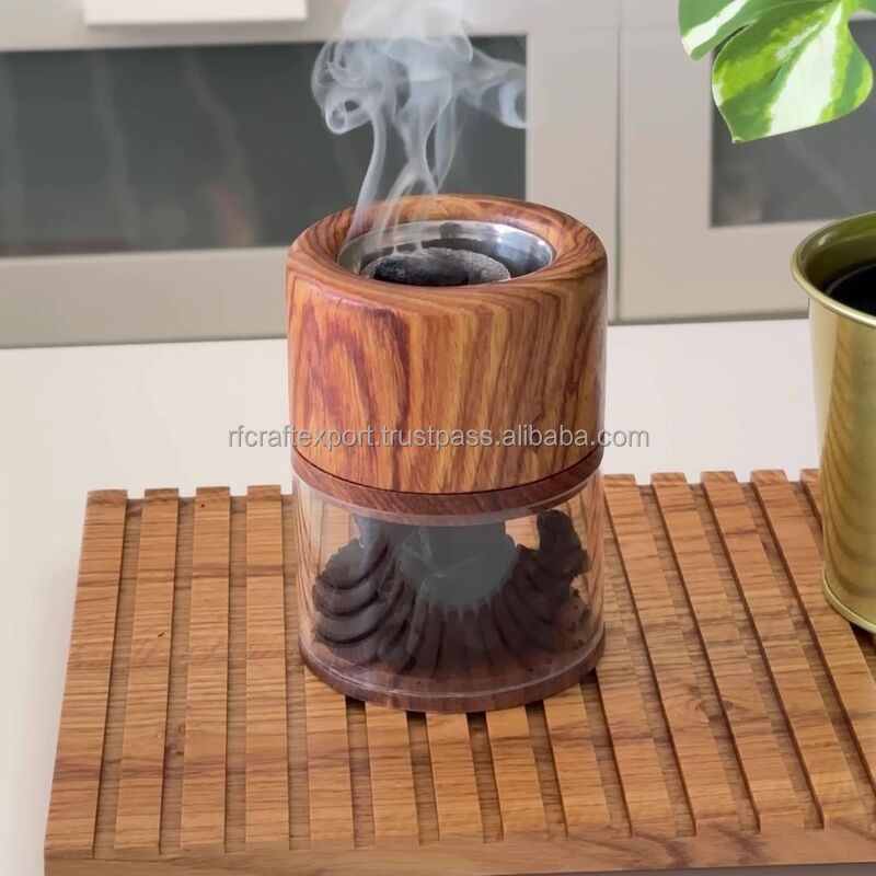Hot Sale Middle East Wood Acrylic Stand Wooden Incense burner