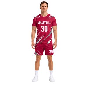 Uniforme de Voleibol Maroon Performance Team, Malla de Poliéster, Absorbe la Humedad, Secado Rápido, Uniformes Deportivos de Voleibol - Product Image 5