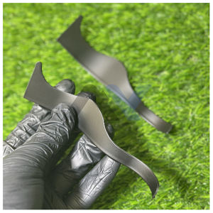 Nueva Navaja de Afeitar Curva Estilo Dominicano para Barbería, de Acero Inoxidable de Alta Calidad, Ligera, para Estilizar la Barba, Modelo Wenzy Wave - Product Image 2