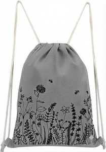 <b>Drawstring</b> Closure Type Canvas Fabric Eco-Friendly Large Capacity Unisex Beach Theme <b>Drawstring</b> <b>Backpack</b> Custom Logo Wholesale - Product Image 5