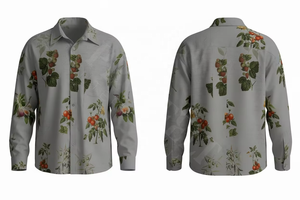 เสื้อเชิ้ตแฟชั่นสตรีทสไตล์ทันสมัย ติดกระดุม พิมพ์ลายตามสั่ง ดีไซน์เก๋ ใส่ได้ทุกฤดู รับออกแบบโลโก้ตามสั่ง - Product Image 2