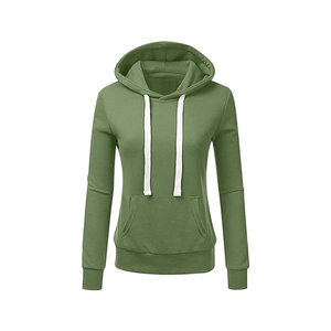 Sweat-shirt à capuche color block pour femme, décontracté, à manches longues, avec poches, en maille, mélange polyester-coton, coupe classique, pour l'automne - Product Image 5