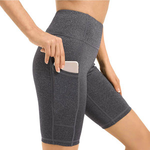 Custom High Waist Women Gym Shorts With Pocket Best Quality Breathable Causal Training Sporty Fit Summer Athletic Shorts - Product Image 2