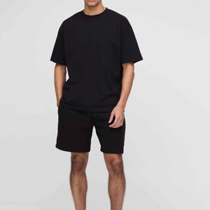 Conjuntos de Shorts Casuales de Verano para Hombre, Conjuntos de 2 Piezas, Camiseta de Manga Corta con Hombros Caídos y Shorts con Cordón para Hombre - Product Image 3