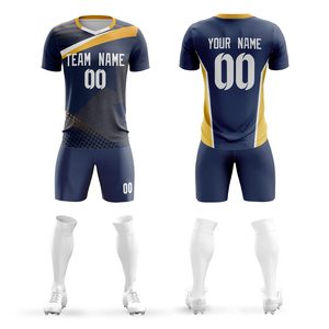 Uniformes de Fútbol Personalizados con Nombre de Equipo, 100% Poliéster, Cuero OXLO, para Hombres Adultos, Servicio OEM/ODM, Fabricación al por Mayor - Product Image 3