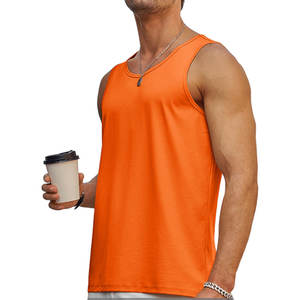 Camiseta sin Mangas para Hombre, Último Modelo, Tejida en Poliéster/Algodón, Diseño Ergonómico, Transpirable, Alto Rendimiento, Versátil, Ropa Urbana - Product Image 6