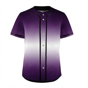 Maillot de baseball à manches courtes avec logo personnalisé, prix de gros abordable, impression numérique sur le devant, uniforme de baseball d'équipe, dernier design - Product Image 2