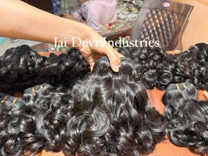 Funmi ผมลอนคลื่นลึกผมอินเดียผมหยิกสั้นผมมนุษย์15A ยังไม่ได้แปรรูป - Product Image 5