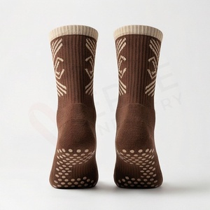 Chaussettes pour hommes à motif géométrique, tricotées en laine et nylon, respirantes, pour un usage quotidien en automne, style classique - Product Image 2