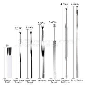 SAAR GLOBAL SURGICAL Kit de Nettoyage d'Oreilles Manuel Portable en Acier Inoxydable de Grade A+, Personnalisable, Écologique et Réutilisable, Multiples Pièces - Product Image 2
