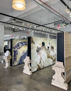 Nhện vàng đá cẩm thạch đá tự nhiên lớn slab Chất lượng cao sàn gạch lát sàn sang trọng bán buôn trang trí nội thất mát mẻ để liên lạc - Product Image 2