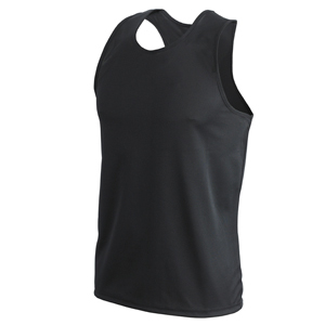 Ensemble gilet sans manches et short pour homme, noir et blanc, à blocs de couleur, taille élastique, respirant, en polyester, vêtements de sport, coupe régulière pour adulte - Product Image 6