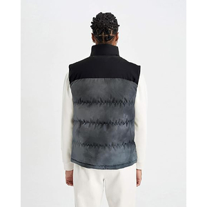 Chaleco Acolchado para Hombre, Cuello Alto, Térmico, Ecológico, Sin Mangas, para Invierno, Azul Marino, Negro, Gris - Product Image 2