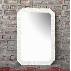 Wholesale A-1 Bone Inlay Eco-Friendly Handmade Framed <b>Mirror</b> Antique Gold Modern Silver <b>Rectangle</b> Wall Mounted Panel - Product Image 1
