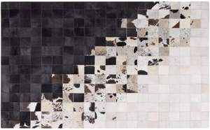 Tapis en cuir rayé de luxe fait à la main tapis tufté épais pour la maison, la prière ou le pique-nique - Product Image 3