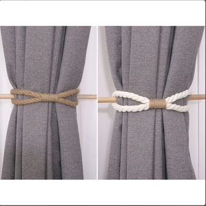 Attaches de rideaux en jute sur mesure – Supports de rideaux décoratifs écologiques pour les magasins de décoration intérieure et la vente au détail - Product Image 4