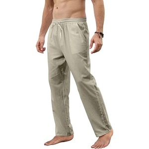Pantalon de survêtement décontracté pour homme en polyester/coton, écologique, coupe ample, respirant, grande taille, streetwear, fitness, poids lourd - Product Image 5
