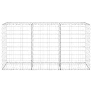 Muro in gabbioni di acciaio zincato con coperture 200x60x100 cm per recinzioni, tralicci e cancelli - Product Image 3