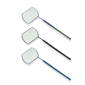 Miroir à cils en acier inoxydable à usage professionnel avec poignée, fabrication haut de gamme, artisanat expert, performance fiable - Product Image 1