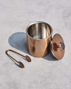 Cubo de hielo pequeño y duradero de acero inoxidable con asa para cerveza, material metálico, de Wonder Overseas - Product Image 5