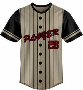Camiseta de Béisbol Sublimada Personalizada, Uniforme de Equipo para Hombre y Mujer, Tallas Grandes, Transpirable, de Secado Rápido, 100% Poliéster - Product Image 3