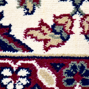 Tapis géométrique moderne ivoire bordeaux, tapis décoratif à bordure, écologique, antidérapant, tufté à la main, à poils épais pour salon - Product Image 4