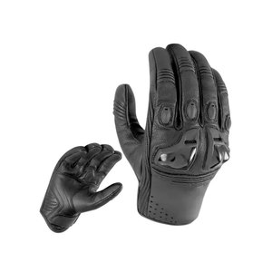 Gants de moto en cuir polyuréthane de haute qualité, antidérapants, respirants, à doigts entiers, avec sangle de poignet réglable pour la conduite en extérieur - Product Image 1
