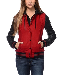 เสื้อแจ็คเก็ตสตรีทแวร์ผู้หญิง พรีเมียม สวมใส่สบาย แจ็คเก็ตวาร์ซิตี้ ปักโลโก้ตามสั่ง ระบายอากาศได้ดี อุ่นสบายสำหรับฤดูหนาว แฟชั่น - Product Image 1